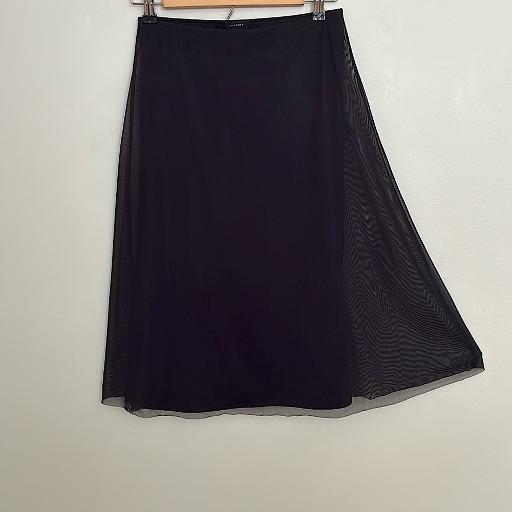 Halogen Sheer A-Line Skirt